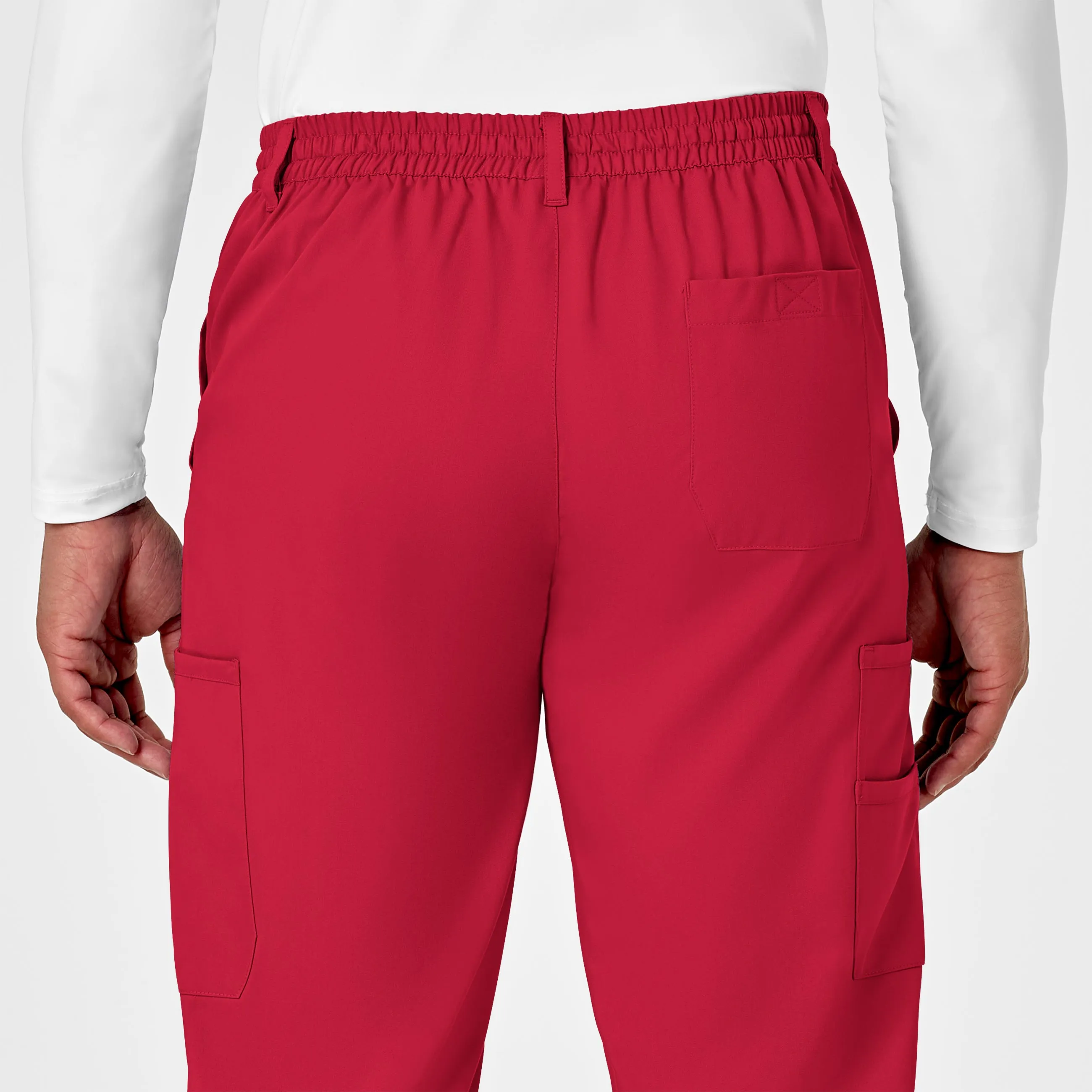 PRO Men's Cargo Scrub Pant - Red