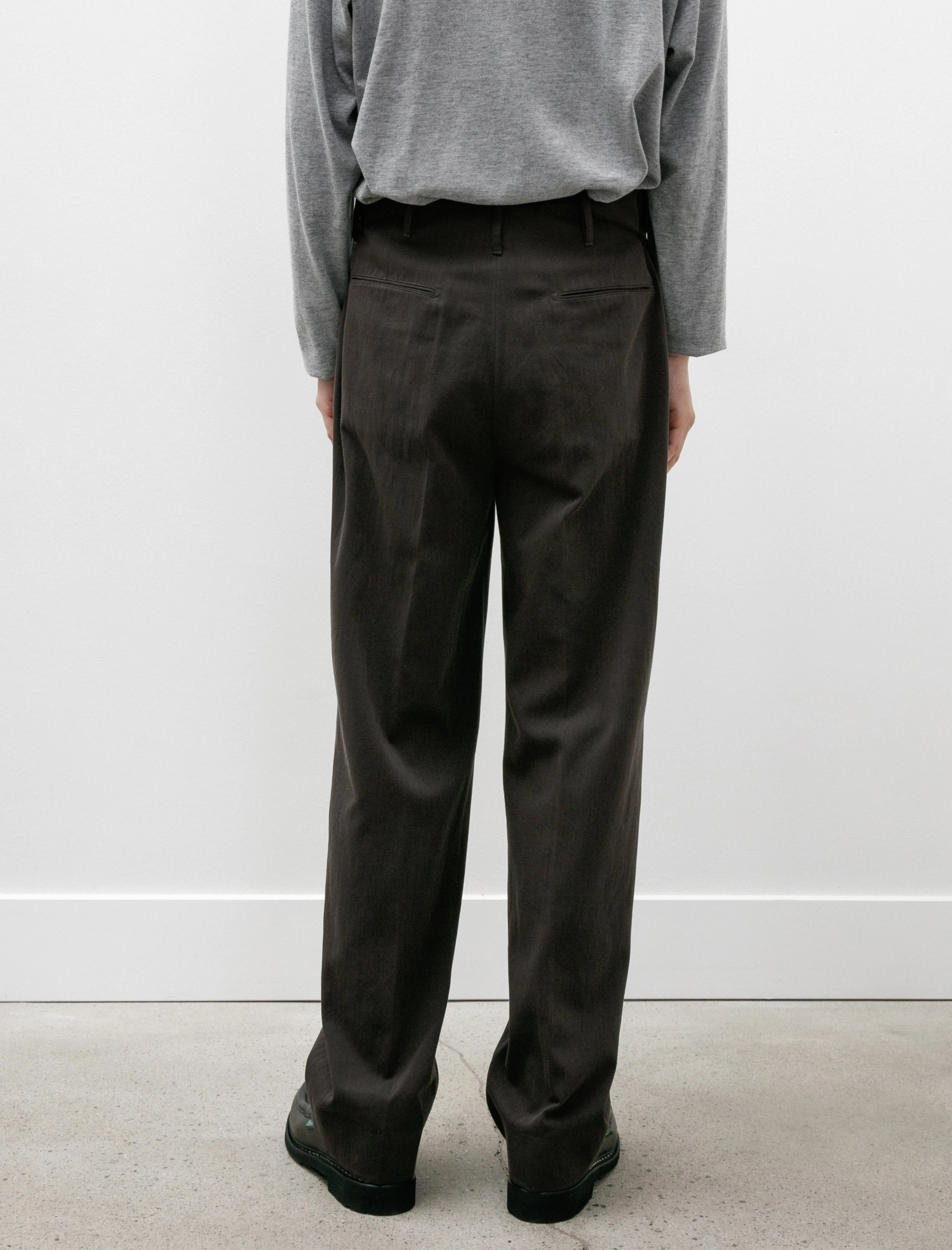 Smooth Chino Trousers Grey Chambray