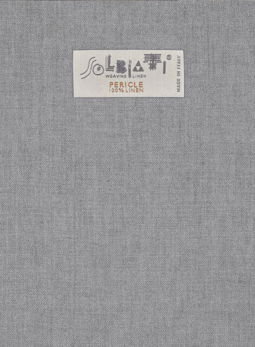 Solbiati Pericle Gray Linen Pants