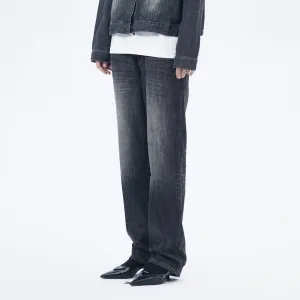 Straight Leg Charcoal Jeans