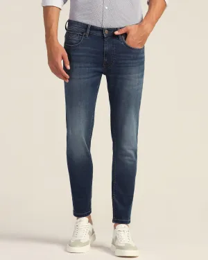 Superflex Skinny Cropped Fiji Fit Indigo Blue Jeans - Derek