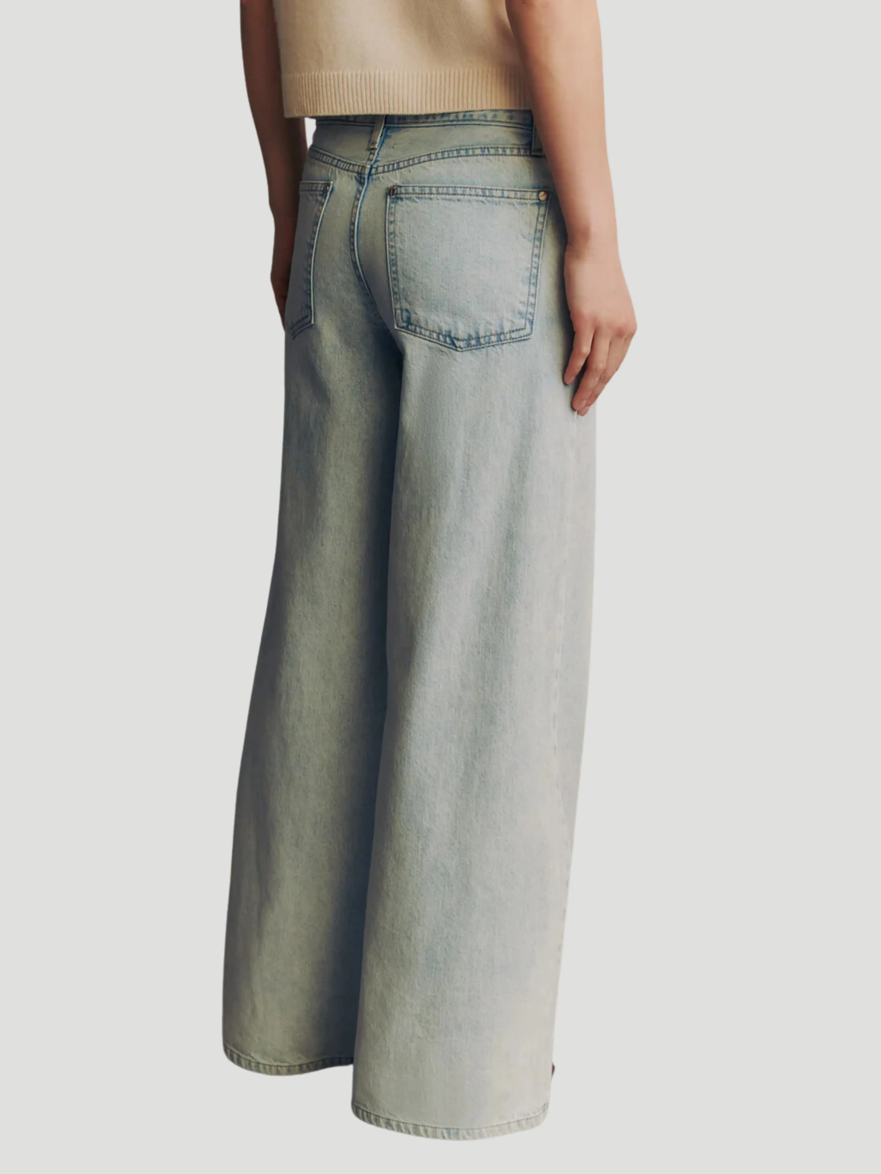 Tiny Dancer Wide-Leg Jean in Light Blue