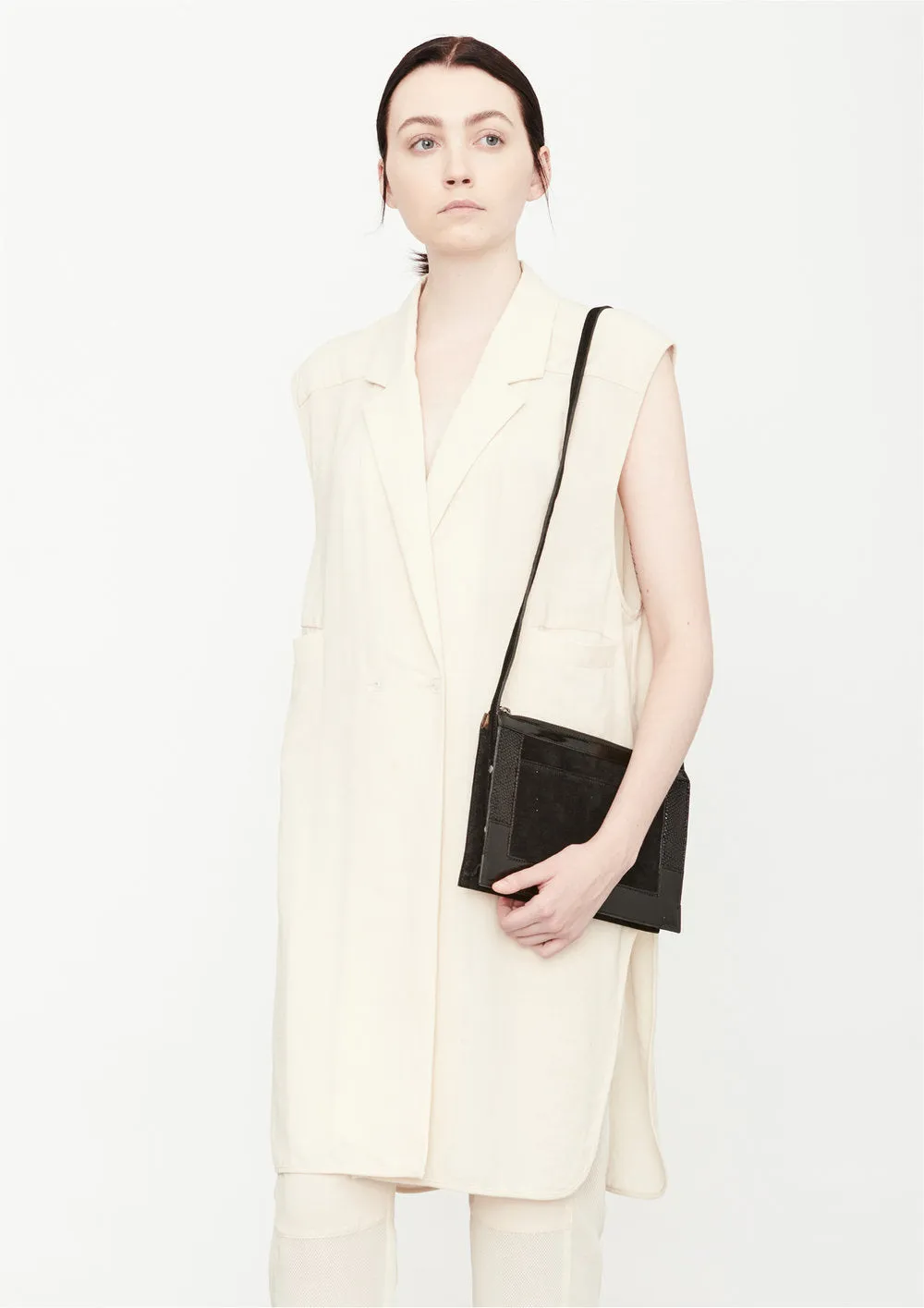 VEST/DRESS LONG SLEEVELESS - creme