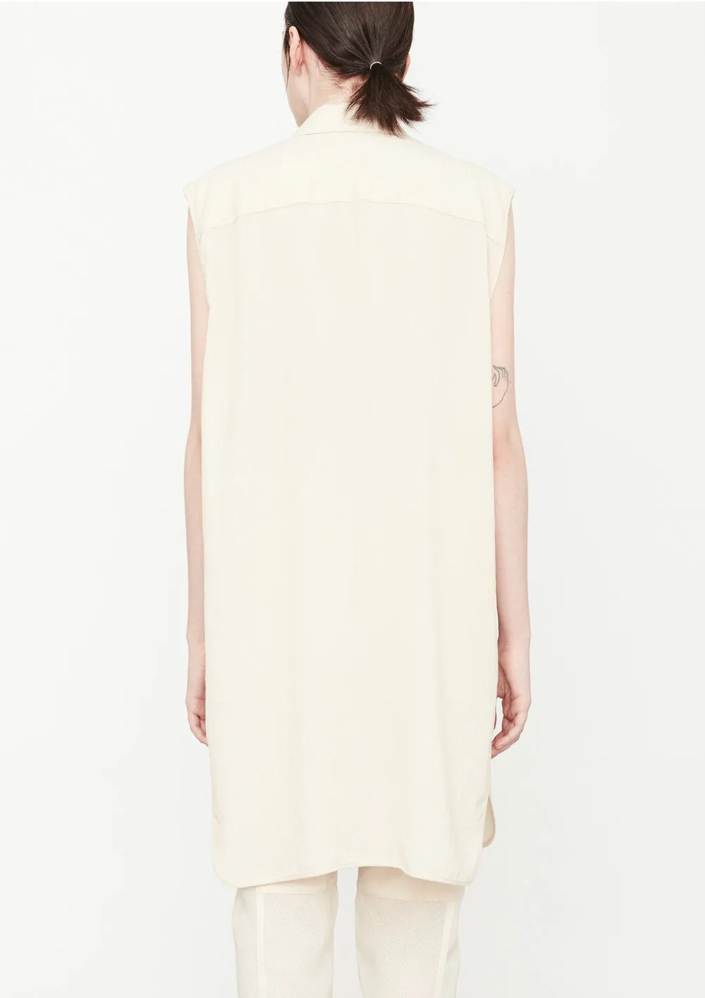 VEST/DRESS LONG SLEEVELESS - creme